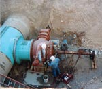 Big tap being completed