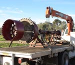 24 inch hottap machine ready for a job